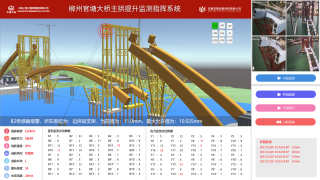 柳州官塘大桥主拱提升监测指挥系统